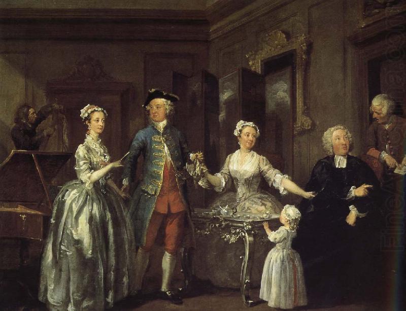 William Hogarth Trent Family china oil painting image